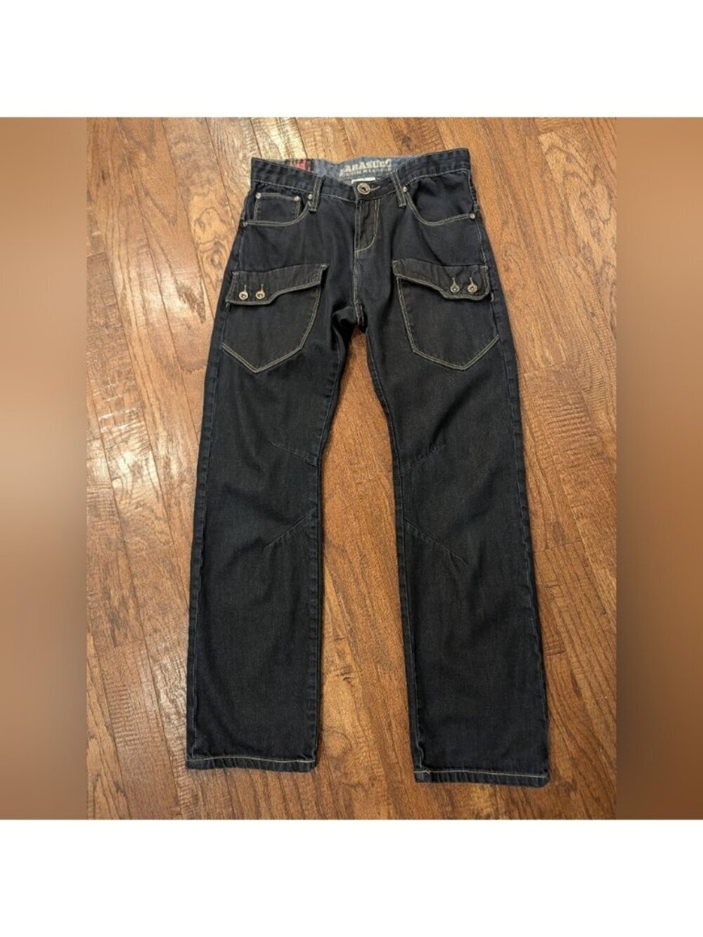Parasuco Y2K jeans, Low Rise Long Slung Pockets Grunge Size 30 Unisex
